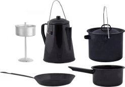 ESSCHERT DESIGN Pannenset Kampvuur - 4 Delig - Outdoor - Metaal