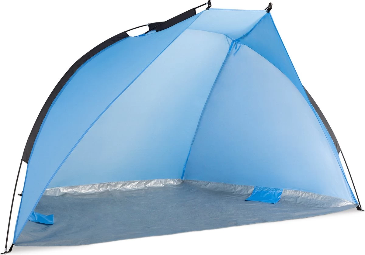 Navaris Windscherm Voor Het Strand - Zon- En Windbescherming Voor Drie Personen - Pop-up Speeltent Met UV- Bescherming - Beach Shelter Met Draagtas 8 Navaris Windscherm Voor Het Strand - Zon- En Windbescherming Voor Drie Personen - Pop-up Speeltent Met UV- Bescherming - Beach Shelter Met Draagtas - Afbeelding 6