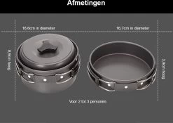 Hikr® Camping Pannenset - Complete 22-delige Kookset - Lichtgewicht - Kookgerei Servies - Outdoor - BPA-vrij - Keukengerei Set -Outdoor Camping Shop 1200x848 5