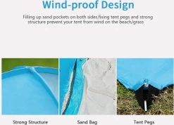 IGOODS Pop-up Tent - 2/3-Persoons - Blauw 13 IGOODS Pop-up Tent - 2/3-Persoons - Blauw -Outdoor Camping Shop 1200x866 2