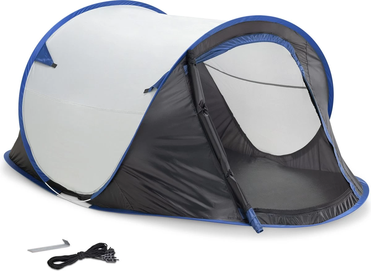 JEMIDI Tweepersoons Pop-up Tent - Opgooitent, Werptent Voor 2 Personen - Ideaal Als Festivaltent Of Kampeertent - Verschillende Kleuren 14 JEMIDI Tweepersoons Pop-up Tent - Opgooitent, Werptent Voor 2 Personen - Ideaal Als Festivaltent Of Kampeertent - Verschillende Kleuren - Afbeelding 12