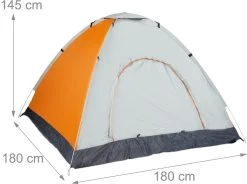 Relaxdays Strandtent Pop-up - Omkleedtent - 145x180 Cm - 2-3 Personen - Beachtent -compact - Oranje -Outdoor Camping Shop 1200x895 4