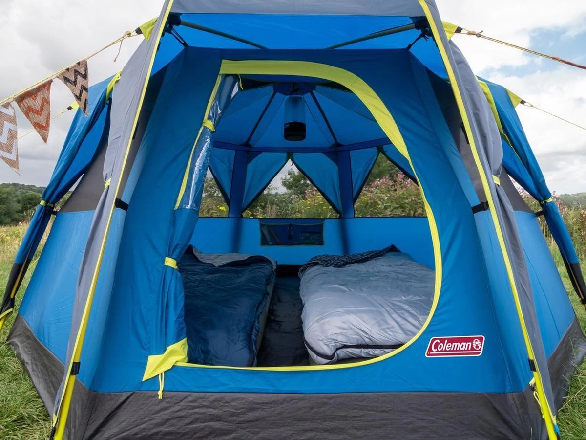 Coleman OctaGo Tent - Festival - 3-Persoons - Blauw/lime 7 Coleman OctaGo Tent - Festival - 3-Persoons - Blauw/lime - Afbeelding 5