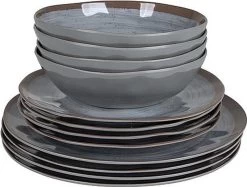 Bo-Camp Servies - Halo - 12-delig - Grijs -Outdoor Camping Shop 1200x908