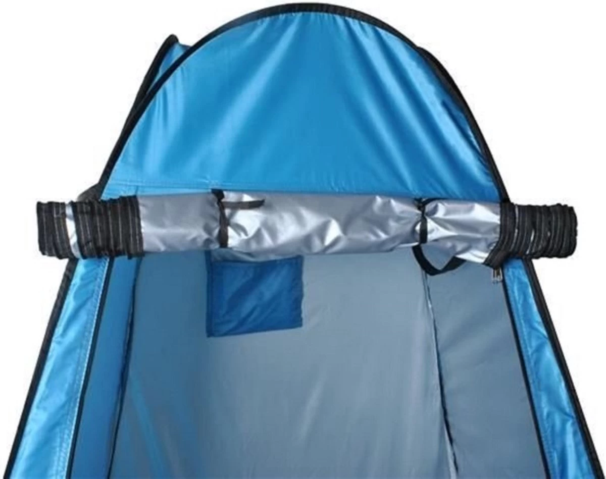 Merkloos 4 In 1 Pop-up Douchetent Voor Omkleden, Douchen, Toilet En Opslag - 1 Persoons Tent - Camping Douche En Omkleedtent - Inclusief Haringen En Draagtas - 190 X 110 X 110 Cm Blauw 10 Merkloos 4 In 1 Pop-up Douchetent Voor Omkleden, Douchen, Toilet En Opslag - 1 Persoons Tent - Camping Douche En Omkleedtent - Inclusief Haringen En Draagtas - 190 X 110 X 110 Cm Blauw - Afbeelding 8