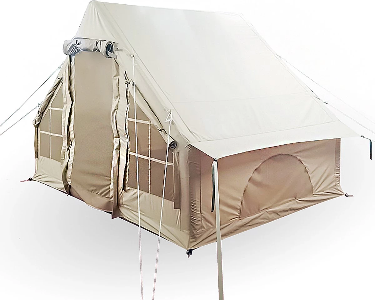 Opblaasbare Vier Persoons Tent Beige 300x200x210 Cm 11 Opblaasbare Vier Persoons Tent Beige 300x200x210 Cm - Afbeelding 9
