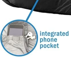 HikeMeister Mummy Slaapzak 1600 Gram - Kamperen - Zwart - Ca. 220 X 80 Cm - Met Binnenzak - Comfortzone: 0-15 Graden - Draagtas -Outdoor Camping Shop 1200x964