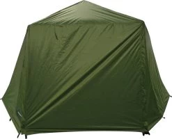 FisherPro Karpertent Met Stormcover – Vistent – Tent - Bescherming Tegen Zon En Wind – 100% Waterdichte Stormhoes – Met Handige Meeneemtas – Ook Geschikt Als Strandtent Of Festivaltent – Extra Veiligheid En Warmte Door Stormcover -Outdoor Camping Shop 1200x970 1