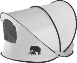 Deryan Luxe Pop Up Strandtent XXL - Anti-UV 50+ - Zilver -Outdoor Camping Shop 1200x978