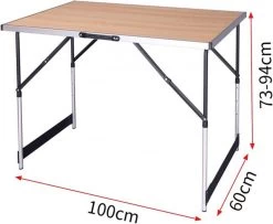 Kamyra® Campingtafel Inklapbaar - Kampeertafel, Partytafel - Opvouwbaar, Lichtgewicht & In Hoogte Verstelbaar - Aluminium/Hout 15 Kamyra® Campingtafel Inklapbaar - Kampeertafel, Partytafel - Opvouwbaar, Lichtgewicht & In Hoogte Verstelbaar - Aluminium/Hout -Outdoor Camping Shop 1200x984