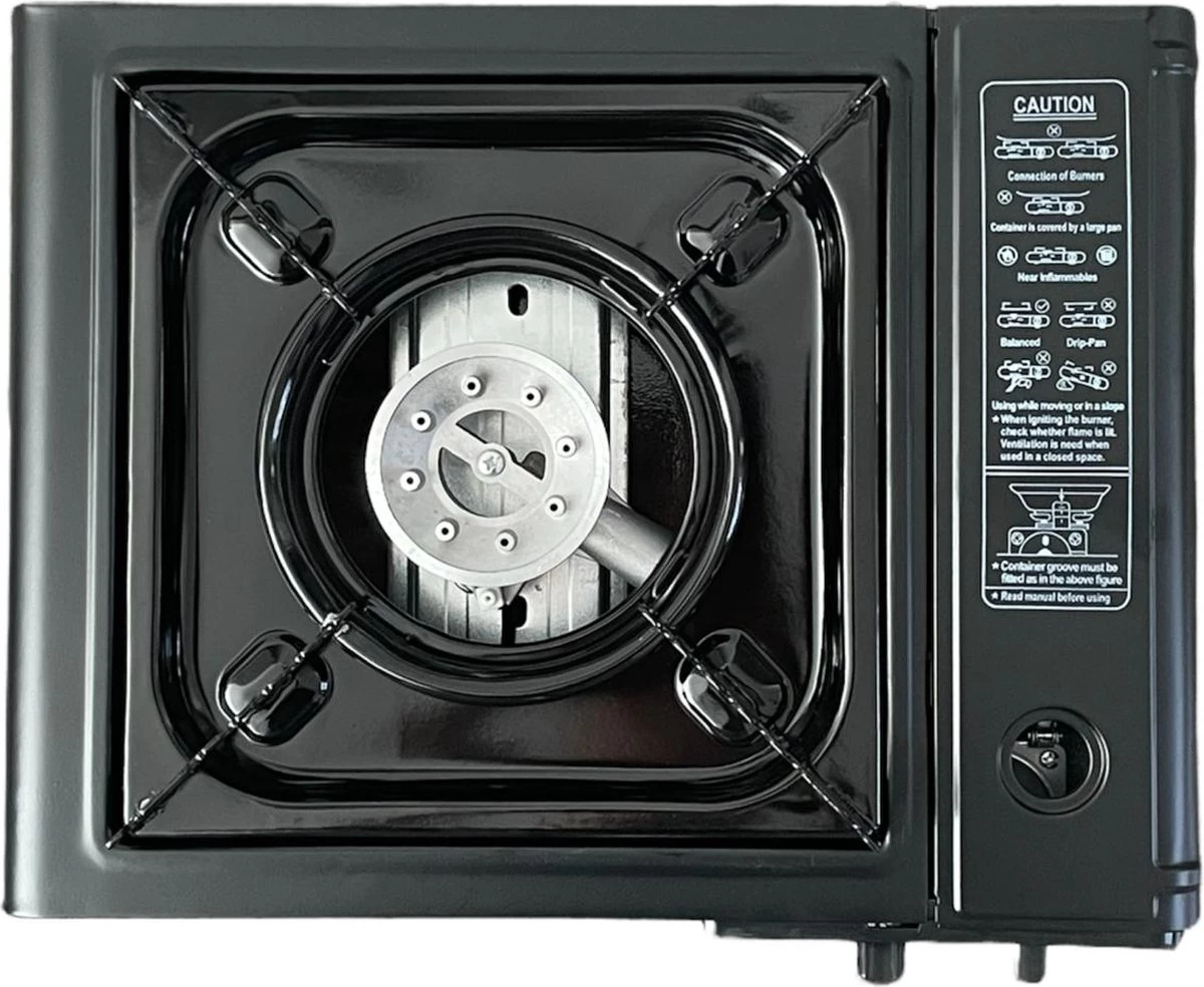 Camping Kooktoestel - Draagbaar Gasfornuis - Incl. 4x Gasflessen En Koffer 7 Camping Kooktoestel - Draagbaar Gasfornuis - Incl. 4x Gasflessen En Koffer - Afbeelding 5