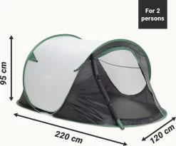 JEMIDI Tweepersoons Pop-up Tent - Opgooitent, Werptent Voor 2 Personen - Ideaal Als Festivaltent Of Kampeertent - Verschillende Kleuren -Outdoor Camping Shop 1200x994 3