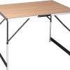 Kamyra® Campingtafel Inklapbaar - Kampeertafel, Partytafel - Opvouwbaar, Lichtgewicht & In Hoogte Verstelbaar - Aluminium/Hout -Outdoor Camping Shop 1200x995