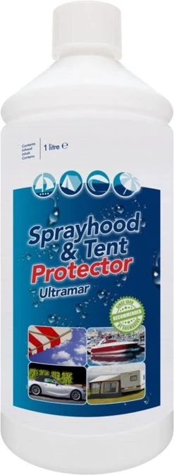 Ultramar - Sprayhood & Tent Protector 1L - Impregneermiddel Voor Bootkap, Tent, Cabriodak - Maakt Waterdicht En Geeft Extra Bescherming -Outdoor Camping Shop 440x1200 1