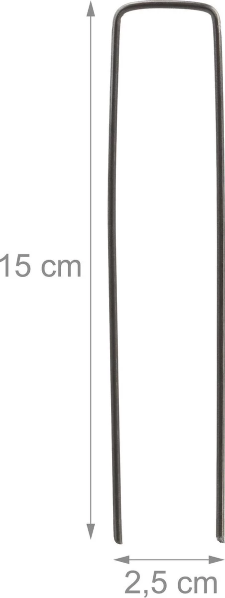 Relaxdays 200x Gronddoekpen - Grondanker - Haring - Gronddoekhaak - Grondhaken - 2mm 6 Relaxdays 200x Gronddoekpen - Grondanker - Haring - Gronddoekhaak - Grondhaken - 2mm - Afbeelding 4