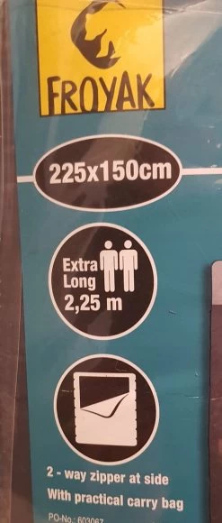 Froyak - 2-persoons Slaapzak XXL Grijs 225 X 150 Cm - Tweepersoonsslaapzak - Tweepersoons - Slaapzak -Outdoor Camping Shop 511x1200