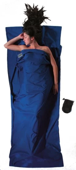 Cocoon TravelSheet - Lakenzak - Katoen - Ultramarine Blue -Outdoor Camping Shop 538x1200 1