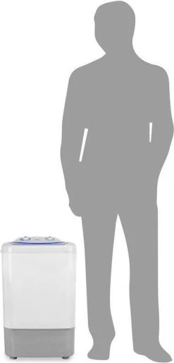 OneConcept SG002 Mini-Waschmaschine Voor 2,8 Kg - 250W Wasvermogen - 2 Programma's - Waterdicht - Wit -Outdoor Camping Shop 575x1200