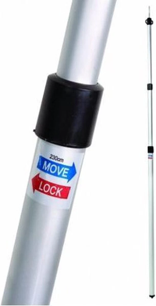 Bo-Camp Tarp-/Tentstok Telescopisch - 93/230 Cm 4 Bo-Camp Tarp-/Tentstok Telescopisch - 93/230 Cm - Afbeelding 2