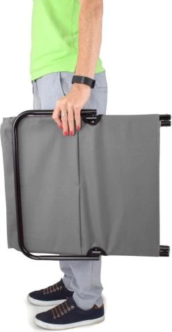 Strandmat Opvouwbaar Met Schouderband - Strandstoel Grijs 145x47x52 -Outdoor Camping Shop 624x1200