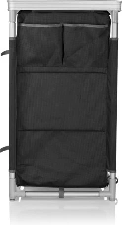 Campart Campingkeuken KI-0734 - Campingkast Groot - 4 Verstelbare Poten - Opvouwbaar En Lichtgewicht - Inclusief Opbergtas - Grijs -Outdoor Camping Shop 653x1200