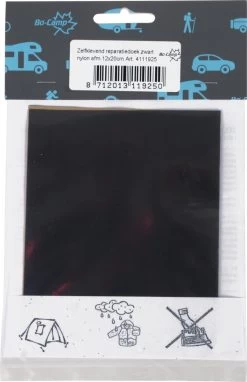 Bo-Camp Reparatiedoek - Zelfklevend - Nylon - Zwart
