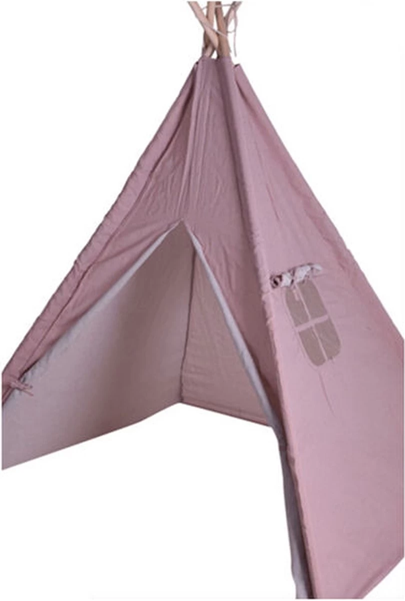KidCollection Premium Tipitent - 103x103x160cm - Roze 4 KidCollection Premium Tipitent - 103x103x160cm - Roze - Afbeelding 2