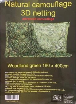 Camouflagenet 4 Meter Proloo. Hoogte 1,80x Lengte 4mtr - Camonet - Tuinnet - Schaduwdoek -Outdoor Camping Shop 881x1200