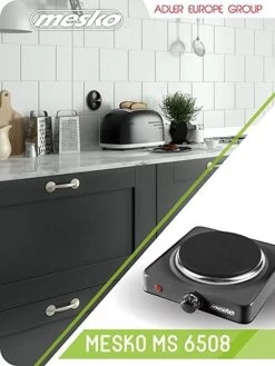 Elektrische Kookplaat - 1 Pit MS 6508 Mesko -Outdoor Camping Shop 900x1200