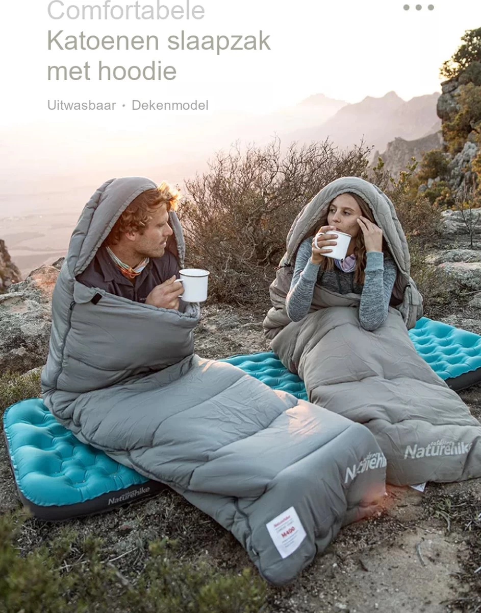 Naturehike® Slaapzak Katoen - 6 Tot 1 Graden - Slaapzakken Volwassenen - 220*80cm - 4 Seizoenen Slaapzak Lente, Zomer, Herfst & Winter - Lichtgewicht & Waterdicht 7 Naturehike® Slaapzak Katoen - 6 Tot 1 Graden - Slaapzakken Volwassenen - 220*80cm - 4 Seizoenen Slaapzak Lente, Zomer, Herfst & Winter - Lichtgewicht & Waterdicht - Afbeelding 5